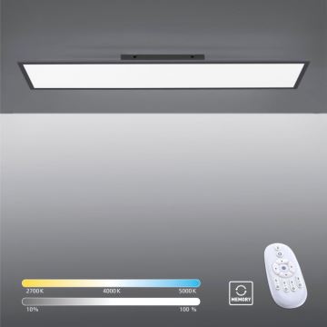 Paul Neuhaus 16533-16-O - LED Prigušivi ugradbeni panel FLAT LED/24W/230V 2700-5000K crna + daljinski upravljač