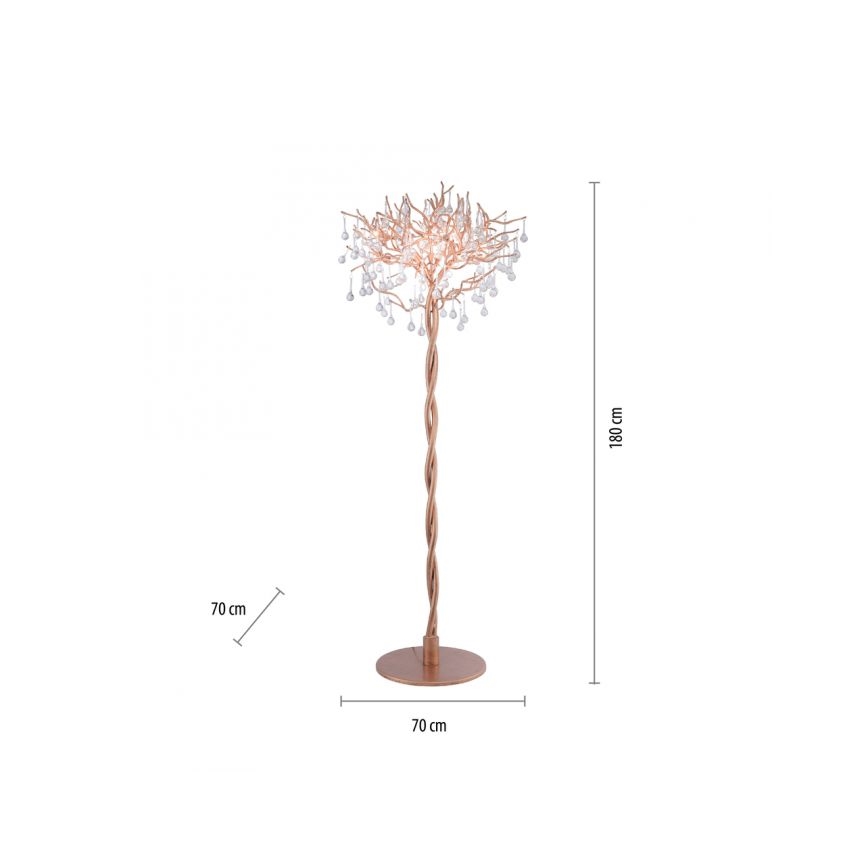 Paul Neuhaus 232-11 - Podna lampa ICICLE 5xG9/40W/230V bakrena