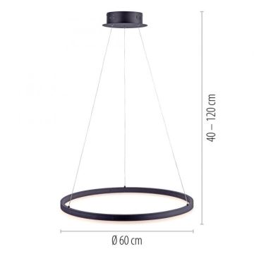 Paul Neuhaus 2382-13 - LED Prigušivi luster na sajli TITUS LED/38,5W/230V