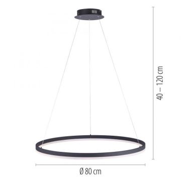 Paul Neuhaus 2383-13 - LED Prigušivi luster na sajli TITUS LED/50W/230V