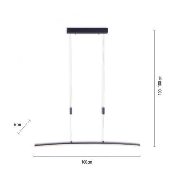 Paul Neuhaus 2530-13 - LED Prigušivi luster na sajli JANINA LED/27W/230V