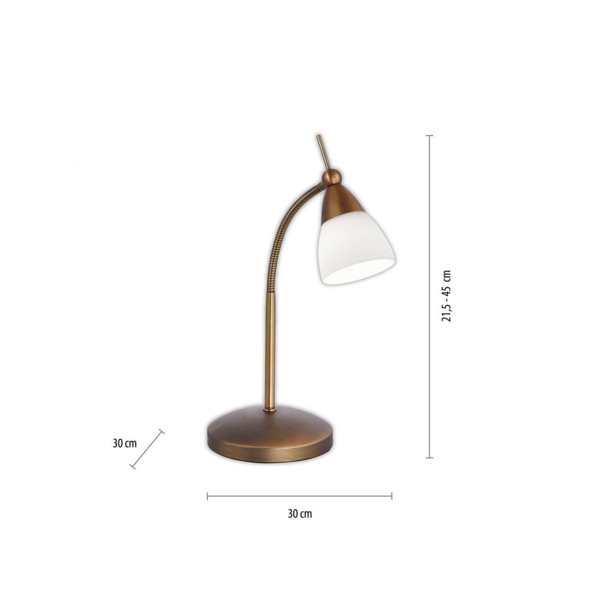 Paul Neuhaus 4001-11 - LED Prigušiva stolna lampa na dodir PINO 1xG9/3W/230V mesing