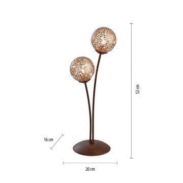 Paul Neuhaus 4032-48 - Stolna lampa GRETA 2xG9/40W/230V