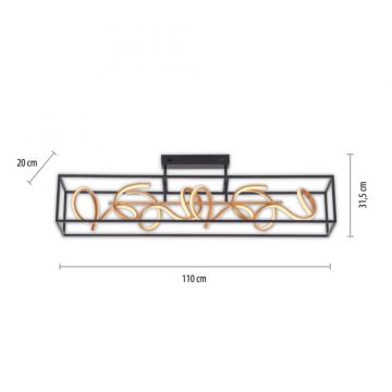 Paul Neuhaus 6473-18 - LED Prigušivi viseći luster SELINA 4xLED/10,2W/230V