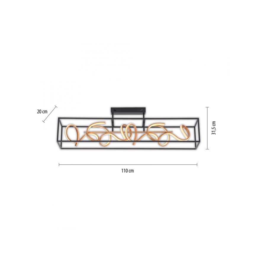 Paul Neuhaus 6473-18 - LED Prigušivi viseći luster SELINA 4xLED/10,2W/230V