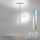 Paul Neuhaus 673-60 - LED Prigušiva podna lampa ARTUR 2xLED/21W/230V+1xLED/6W zlatna