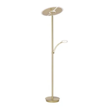 Paul Neuhaus 673-60 - LED Prigušiva podna lampa ARTUR 2xLED/21W/230V+1xLED/6W zlatna