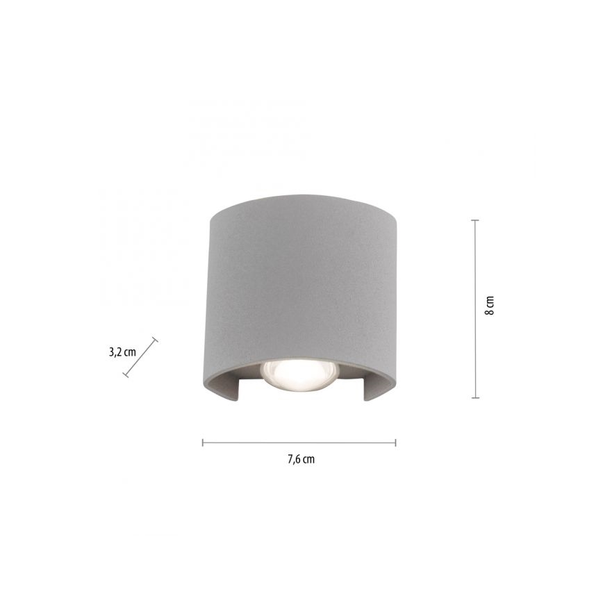 Paul Neuhaus 9486-21 - LED Vanjska zidna svjetiljka CARLO 2xLED/1,7W/230V IP54