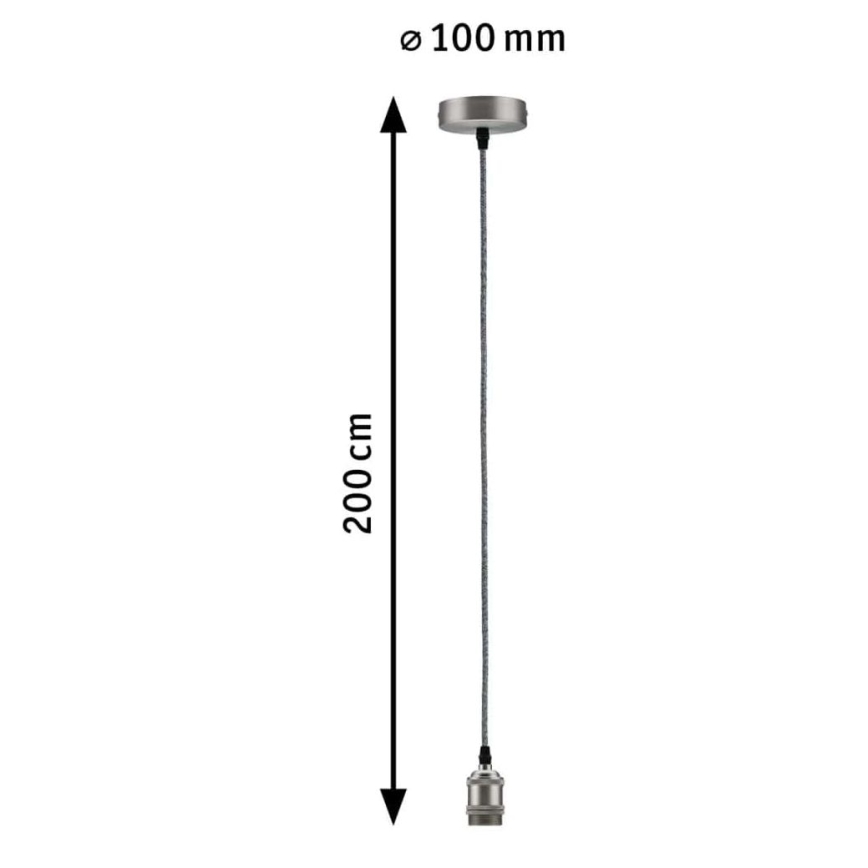 Paulmann 50385 - 1xE27/60W Kabel za napajanje ELDAR 230V