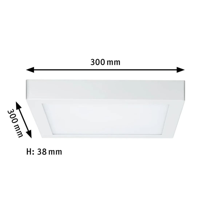 Paulmann 70646 - LED/16W Stropna svjetiljka LUNAR 230V 30x30 cm bijela