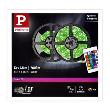 Paulmann 78979 - LED RGB/26W Prigušiva traka SIMPLED 7,5m 230V + DO