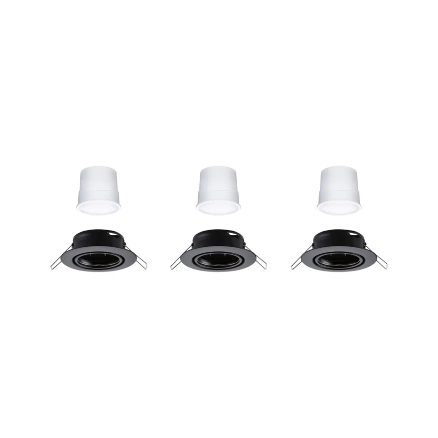 Paulmann 92468 - SET 3xLED RGBW/4,9W Prigušiva ugradbena svjetiljka SMART 230V 3000-6500K