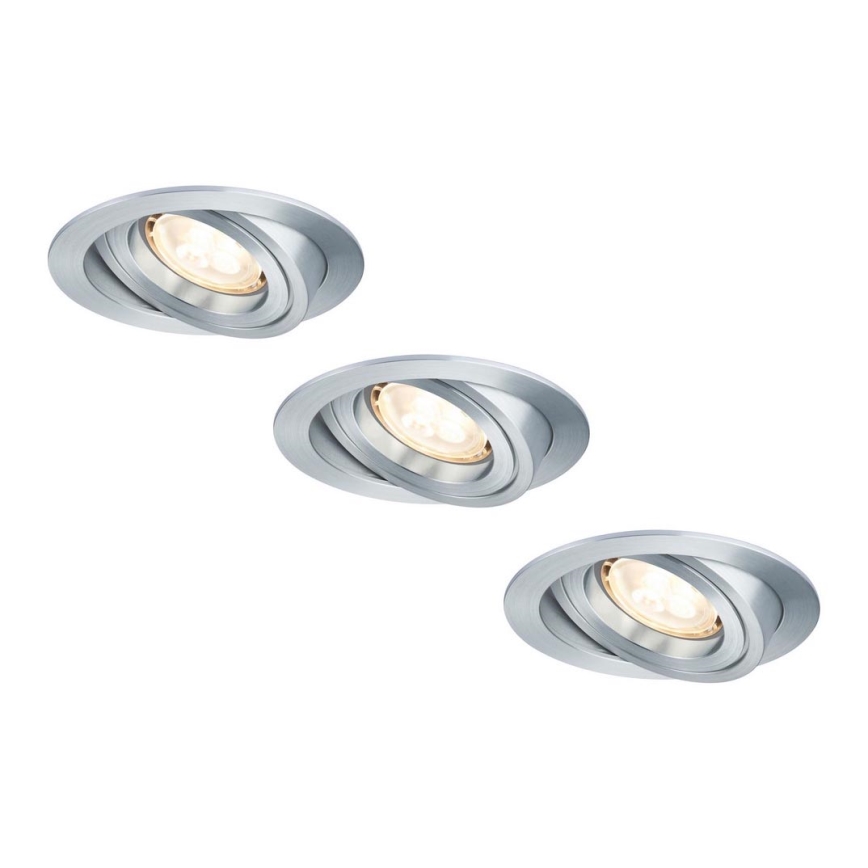 Paulmann 92623 - SET 3xLED-GU10/4W Prigušiva ugradbena svjetiljka za kupaonicu PREMIUM 230V