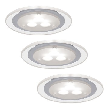 Paulmann 93543 - SET 3xLED/3W Ugradbena svjetiljka MICRO LINE 230V