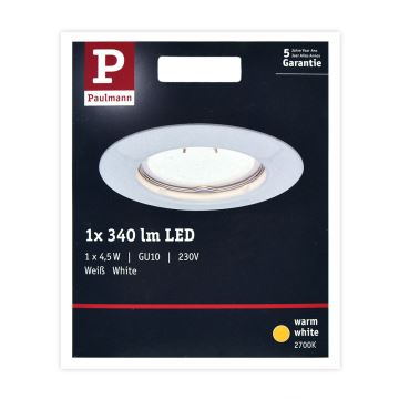 Paulmann 93658 - LED-GU10/4,5W Ugradbena svjetiljka 230V
