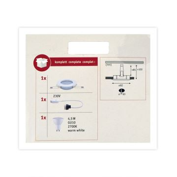 Paulmann 93658 - LED-GU10/4,5W Ugradbena svjetiljka 230V