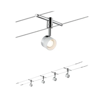 Paulmann 94080 - SET 4xLED/4,8W Reflektorska svjetiljka za tračni sustav STAGE 230V sjajni krom