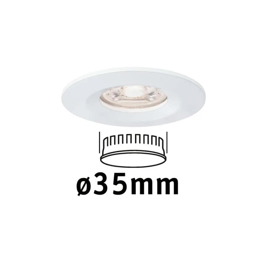 Paulmann 94298 - LED/4W IP44 Ugradbena svjetiljka za kupaonicu COIN 230V