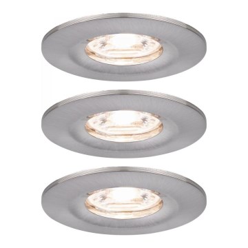 Paulmann 94301 - SET 3x LED/4W IP44 Ugradbena svjetiljka za kupaonicu NOVA 230V