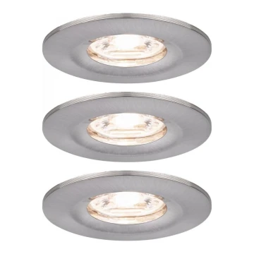 Paulmann 94301 - SET 3x LED/4W IP44 Ugradbena svjetiljka za kupaonicu NOVA 230V