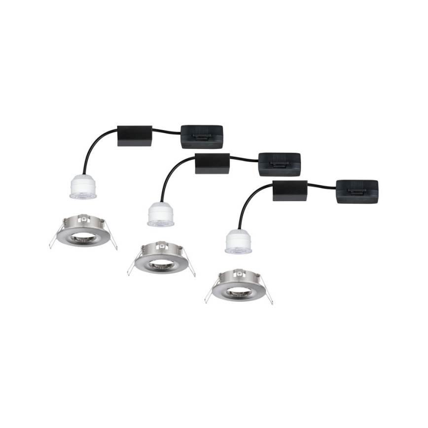 Paulmann 94301 - SET 3x LED/4W IP44 Ugradbena svjetiljka za kupaonicu NOVA 230V