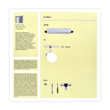 Paulmann 95196 - 4xLED/4W Reflektorska svjetiljka ICE 230V