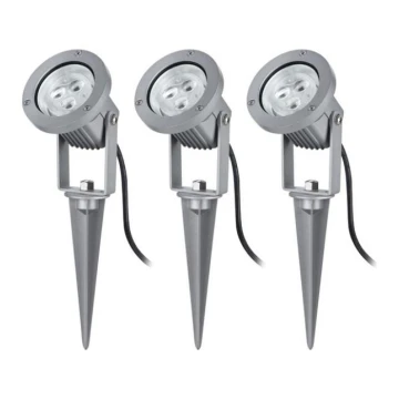 Paulmann 98845 - SET 3x LED/3W IP65 Reflektor GARDENSPOT 230V