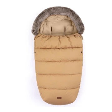 PETITE&MARS - Zimska vreća za kolica 4u1 COMFY Elegant Caramel/Beige smeđa