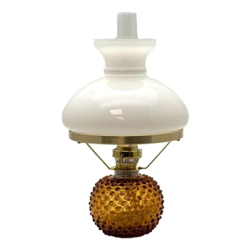Petrolejska lampa EMA 38 cm amber