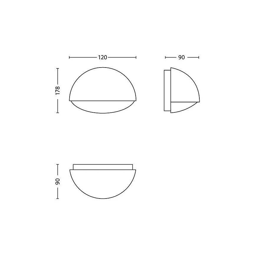 Philips - LED Vanjsko osvjetljenje 1xLED/3W/230V IP44