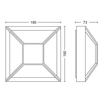 Philips - LED Vanjska zidna svjetiljka LED/12W IP44