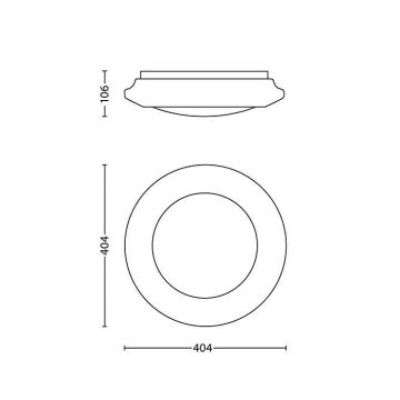 Philips - Stropna svjetiljka 1xLED/22W/230V