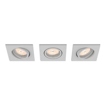 Philips 50193/87/PN - SET 3x Ugradbena svjetiljka ENNEPER 1xGU10/5,5W/230V