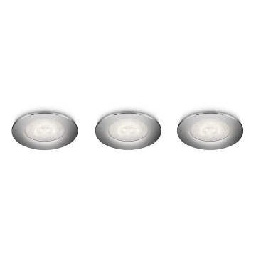 Philips 59100/11/16 - SET 3x LED Ugradna svjetiljka SCEPTRUM LED/3W/230V