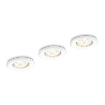 Philips 59233/31/E7 - SET 3x Ugradbena svjetiljka ENIF 1xGU10/35W/230V