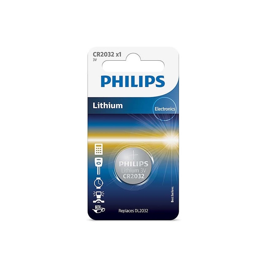 Philips CR2032/01B - Litijska gumbasta baterija CR2032 MINICELLS 3V 240mAh