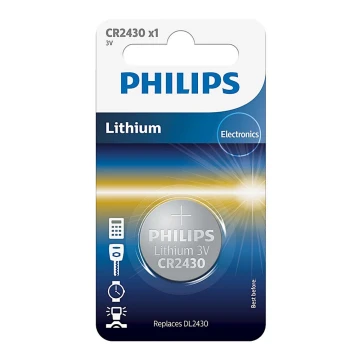 Philips CR2430/00B - Litijska gumbasta baterija CR2430 MINICELLS 3V 300mAh