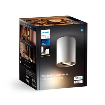 Philips - LED Prigušiva reflektorska svjetiljka Hue PILLAR 1xGU10/4,2W/230V 2200-6500K + daljinski upravljač bijela