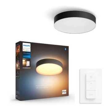 Philips - LED Prigušiva stropna svjetiljka Hue LED/19,2W/230V 2200-6500K pr. 381 mm crna + daljinski upravljač