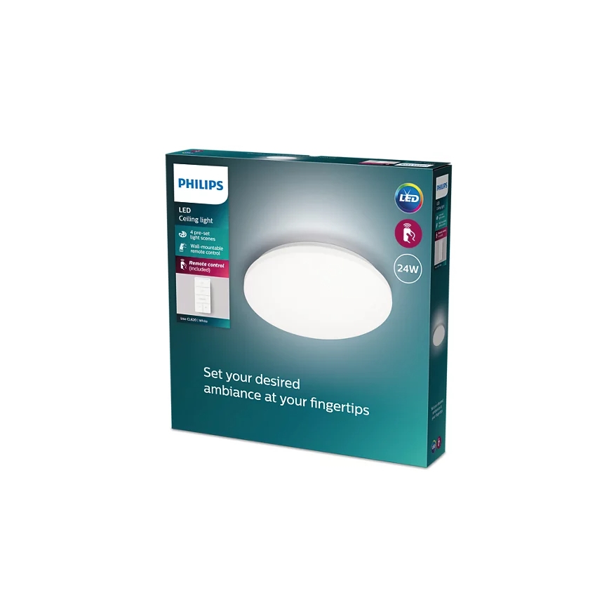 Philips - LED Prigušiva stropna svjetiljka LED/24W/230V 2700-6500K + daljinski upravljač