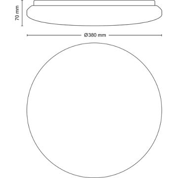 Philips - LED Prigušiva stropna svjetiljka LED/24W/230V 2700-6500K + daljinski upravljač