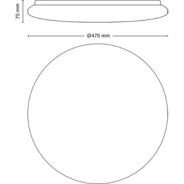 Philips - LED Prigušiva stropna svjetiljka LED/40W/230V 2700-6500K + daljinski upravljač