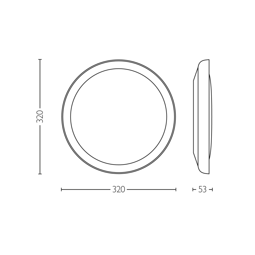 Philips - LED Prigušiva stropna svjetiljka PEBBLO SCENE SWITCH LED/10W/230V 2700K bijela