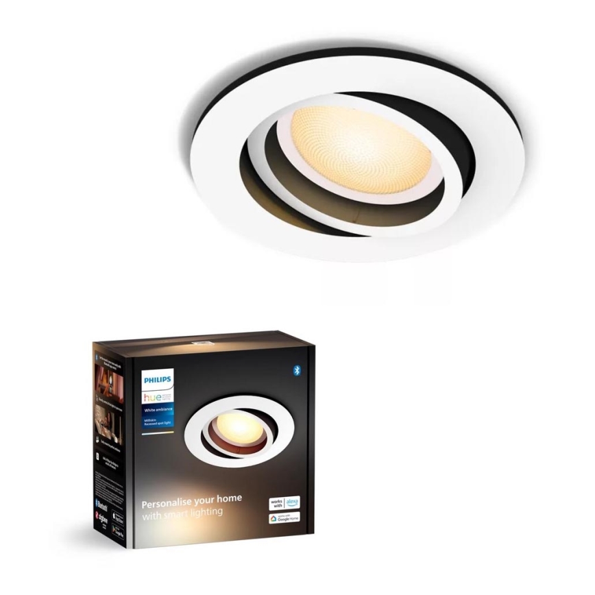 Philips - LED Prigušiva ugradbena svjetiljka Hue MILLISKIN 1xGU10/4,2W/230V 2200-6500K bijela