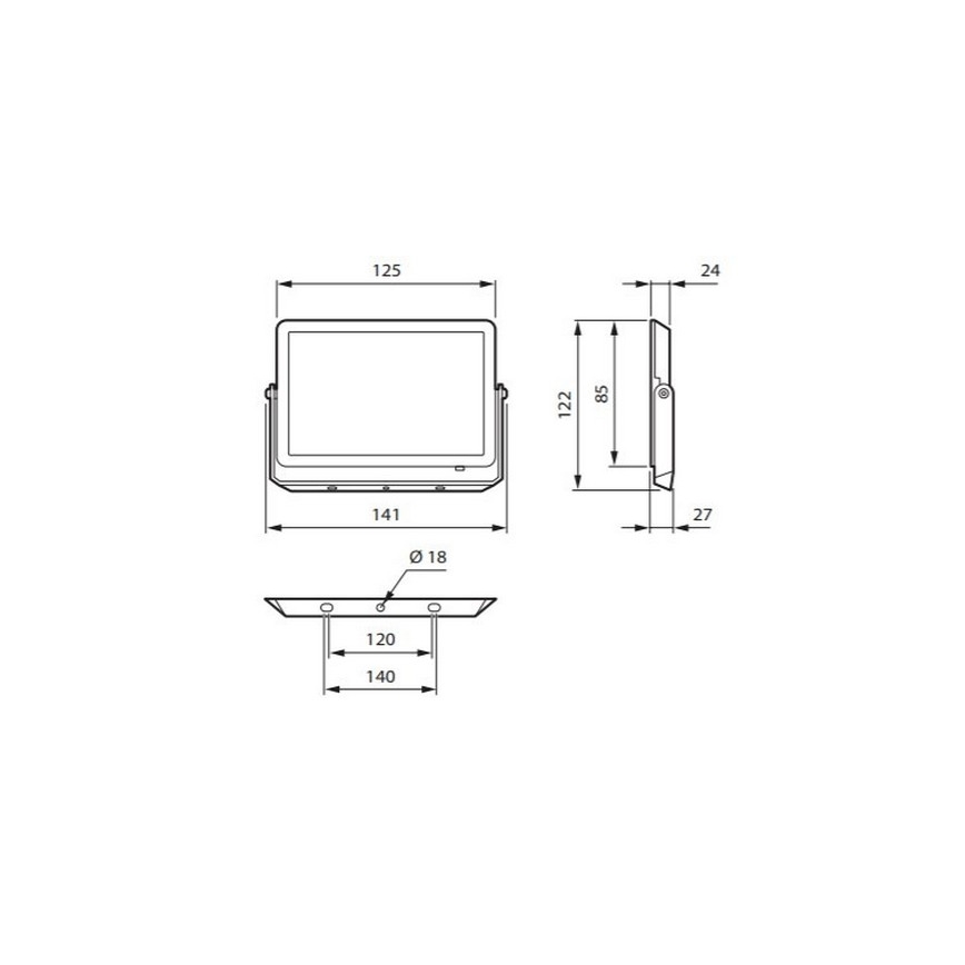 Philips - LED Reflektor DECOFLOOD LED/20W/230V IP65