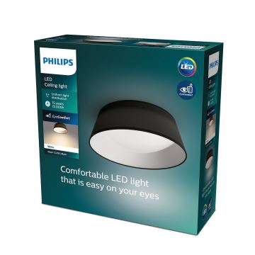 Philips - LED Stropna svjetiljka LED/14W/230V crna