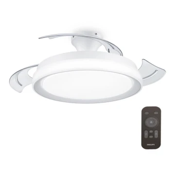 Philips - LED Stropna svjetiljka s ventilatorom BLISS LED/35W/230V 5500/4000/2700K bijela + daljinski upravljač