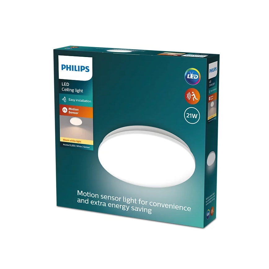 Philips - LED Stropna svjetiljka sa senzorom ACUNA LED/21W/230V 2700K