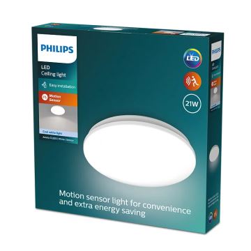 Philips - LED Stropna svjetiljka sa senzorom ACUNA LED/21W/230V 4000K