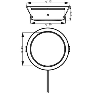 Philips - LED Ugradbena svjetiljka LED/4,8W/230V 3000K